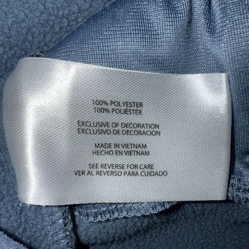 Eddie Bauer Men's Quarter Snap Warm Fleece Pullover with Pockets Blue‎ Sz XL